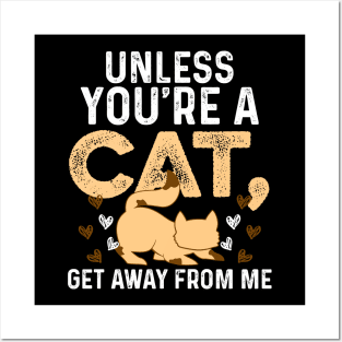 Funny Cat Quarantine Design for Introverts Introvert Tee Cat Lover Gift Posters and Art